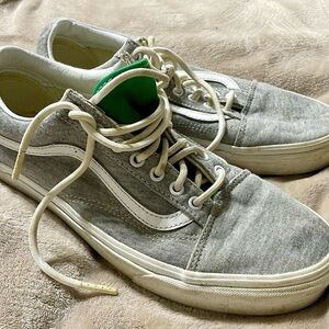 VANS Old Skool Multicolored Gray Low Tops Size 10 Preowned